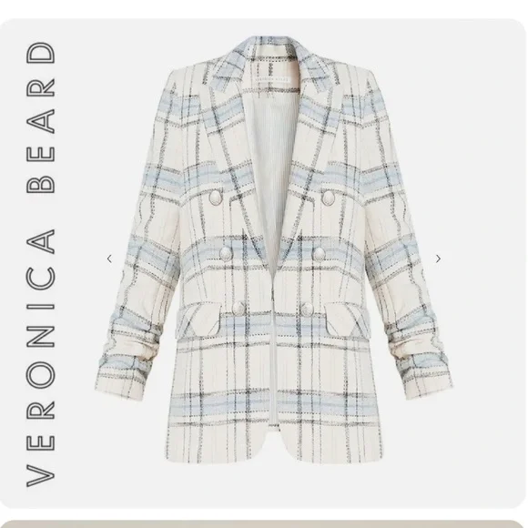 Worn once  Veronica Beard plaid Dickey - Picture 4 of 6